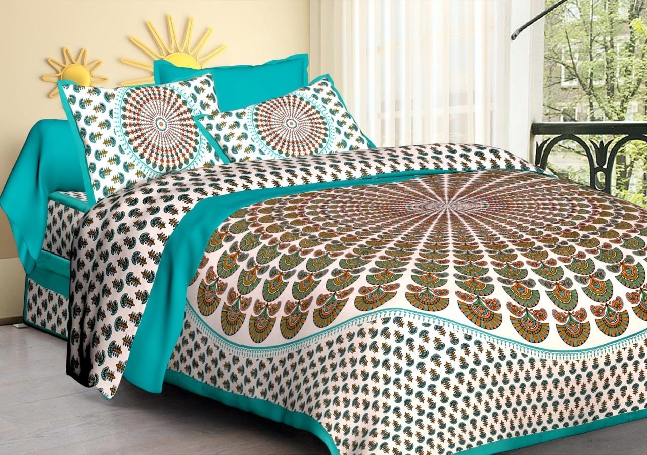 Random Printed Bedsheets - Chikankari official