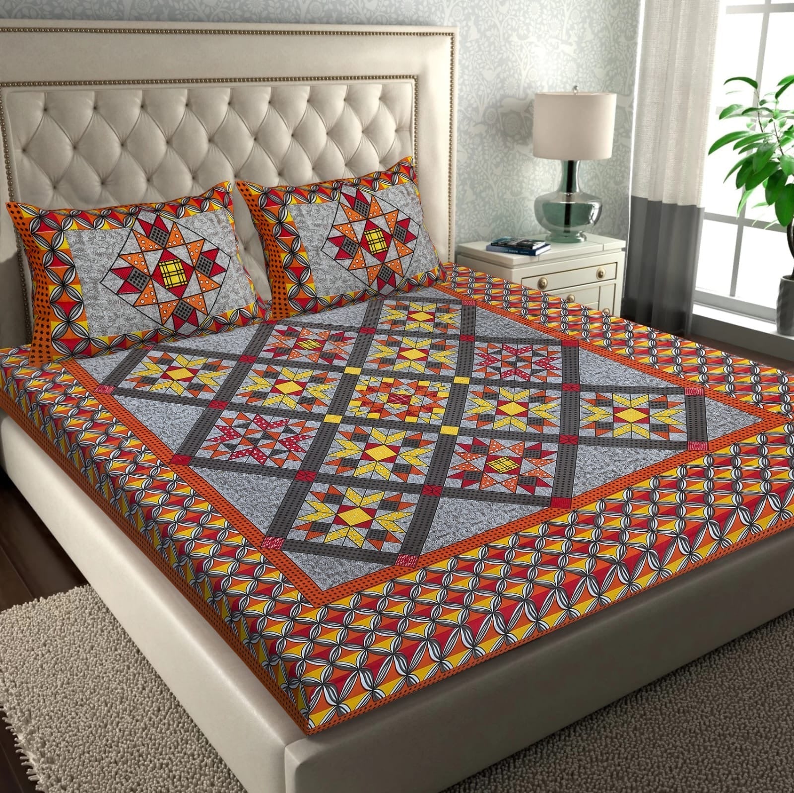Random Printed Bedsheets - Chikankari official