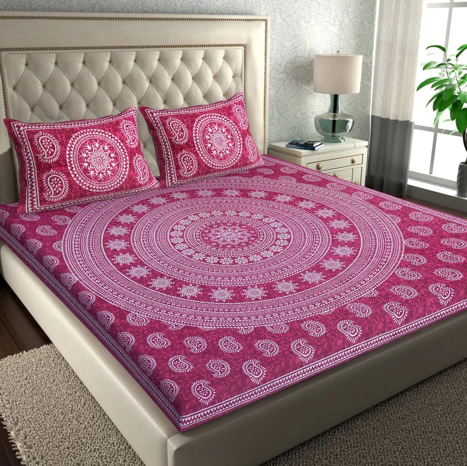 Random Printed Bedsheets - Chikankari official