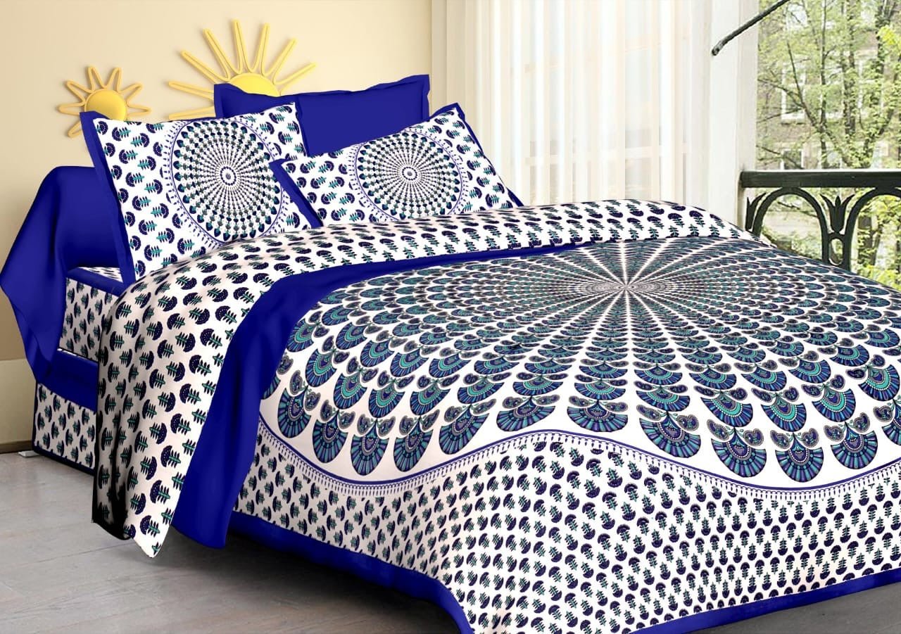 Random Printed Bedsheets - Chikankari official