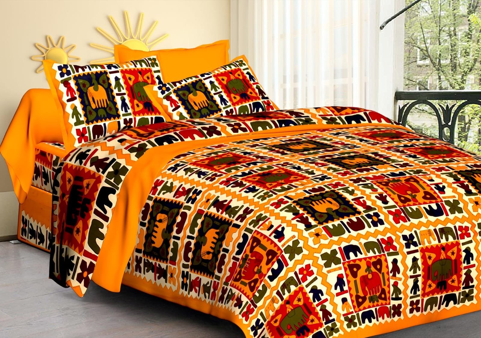 Random Printed Bedsheets - Chikankari official