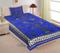 Random Printed Bedsheets with 1 Pillow - Chikankari official