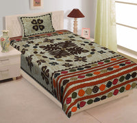 Random Printed Bedsheets with 1 Pillow - Chikankari official