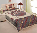 Random Printed Bedsheets with 1 Pillow - chikankariofficial