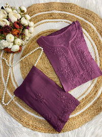 Rangrez 2pc Co - ord set - Chikankari official