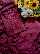 Rangrez Cotton 3pc Soft Pastle Shades Set - Chikankari official