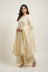 Rangrez Cotton 3pc Soft Pastle Shades Set - Chikankari official