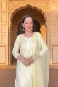 Rangrez Cotton 3pc Soft Pastle Shades Set - Chikankari official
