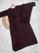 Rangrez Dark Shades Rayon Dyed Kurta Plazzo - Chikankari official