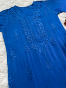 Rangrez Dual V neck Shaded 3pc Set - Chikankari official
