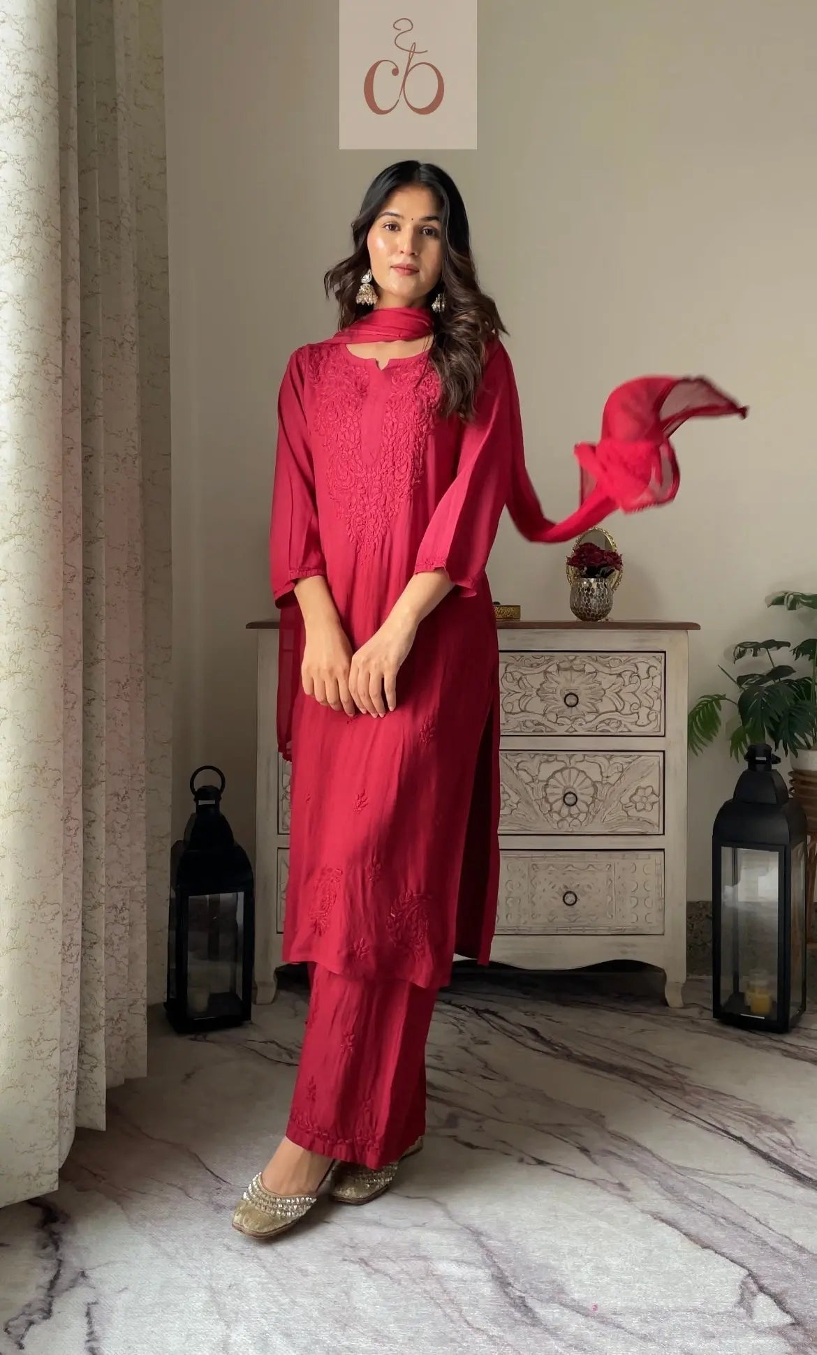 Rangrez Handcrafted Soft Rayon 3pc Ombre Set