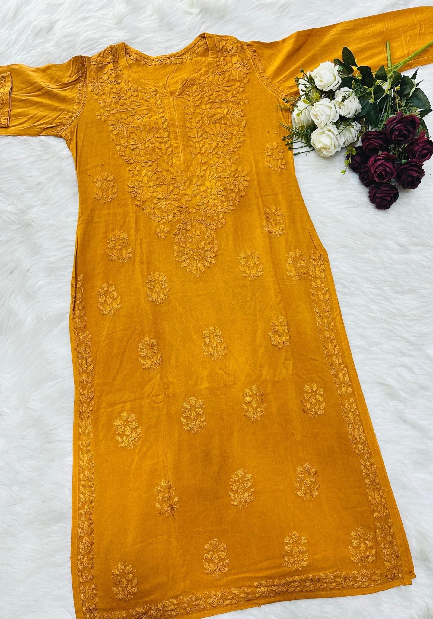 Rangrez Heavy work Rayon Combo - Chikankari official