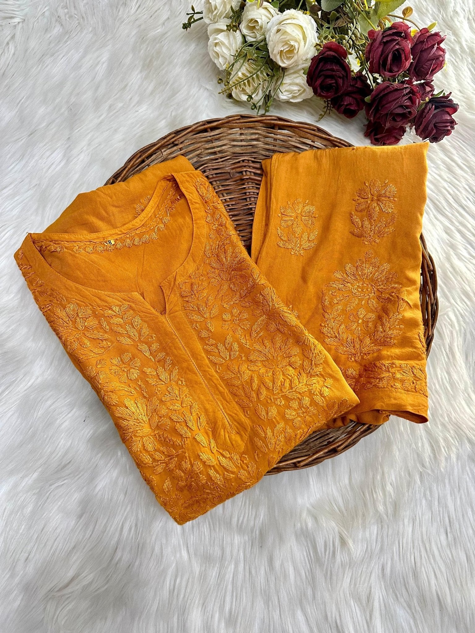 Rangrez Heavy work Rayon Combo - Chikankari official