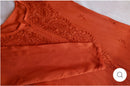 Rangrez Orange rayon 3pc Suit Set - Chikankari official