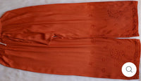 Rangrez Orange rayon 3pc Suit Set - Chikankari official