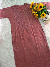 Rangrez Pastel shade mul cotton dupatta plazzo 3pc set - Chikankari official