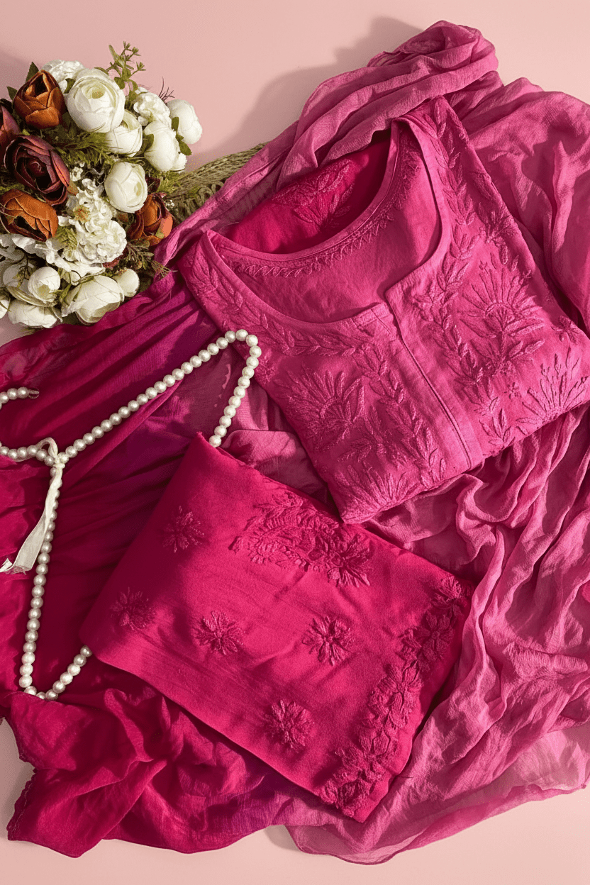 Rangrez Plus size Ombre 3pc Rayon Soft Set