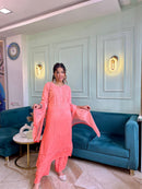 Rangrez Rayon 3pc Chikankari Ombre Set - Chikankari official