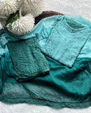 Rangrez Rayon Ombre Chikankari Speical 3pc set - Chikankari official
