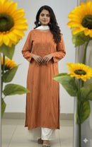 Rangrez Rayon Stylish soft Kurti - Chikankari official