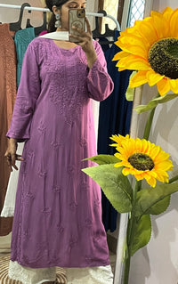 Rangrez Rayon Stylish soft Kurti - Chikankari official