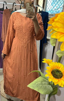 Rangrez Rayon Stylish soft Kurti - Chikankari official