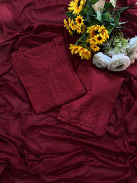 Rangrez Soft Chanderi 3pc Set - Chikankari official