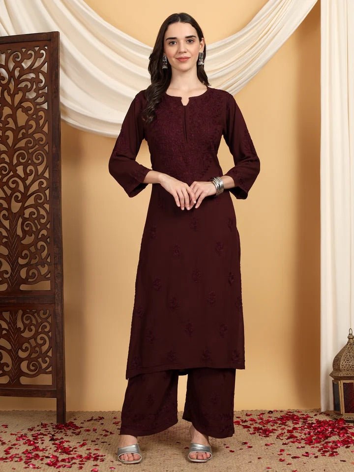 Rangrez Soft Chikanhandwork Combo