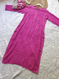 Rangrez Soft Rayon Comfort chikankari All day wear Kurti - Chikankari official