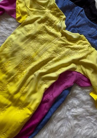 Rangrez Summer Special premium soft rayon in beautifull colours - Chikankari official