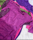 Rangrez Summer Special premium soft rayon in beautifull colours - Chikankari official
