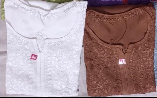 Rangrez Summer Special premium soft rayon in beautifull colours - Chikankari official