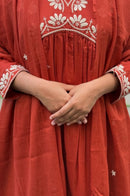 Rangreza 3ps Red suit Set - Chikankari official