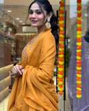 Rangreza Orange 3pc suit Set - Chikankari official