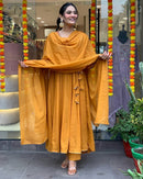 Rangreza Orange 3pc suit Set - Chikankari official