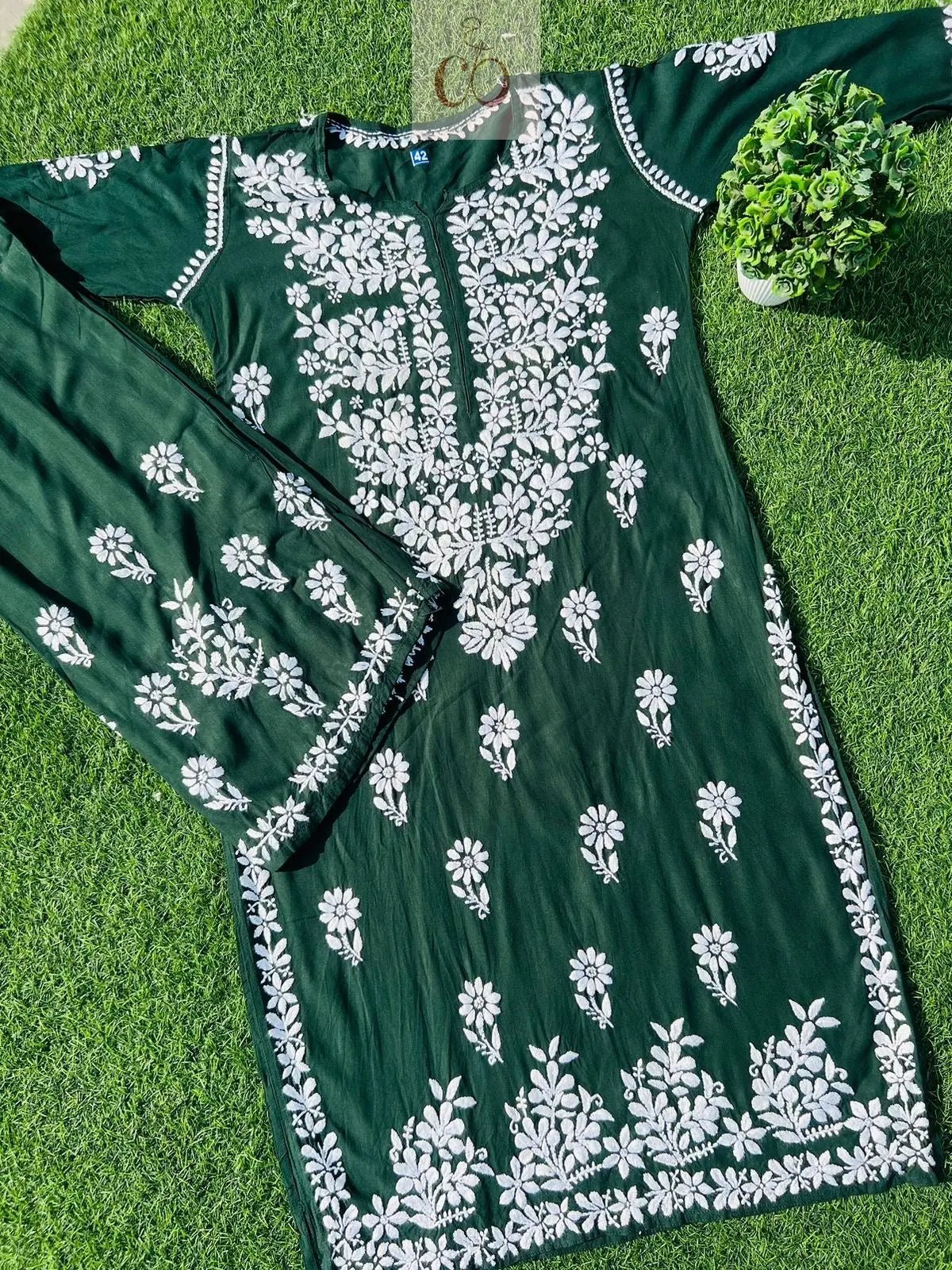Rayon Chikankari Combo - Chikankari official