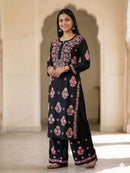 Rayon Co-ord Lightweight Big Buta set - Chikankari official