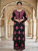 Rayon Co-ord Lightweight Big Buta set - Chikankari official