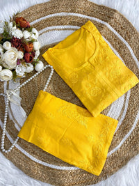 Rayon Co - ord Summer special Set - Chikankari official