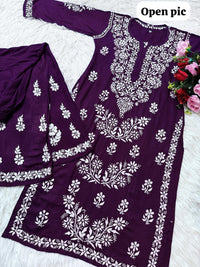 Rayon Co ord with beautiful work - Chikankari official