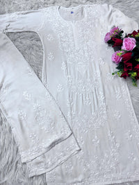 Rayon Co ord with beautiful work - Chikankari official