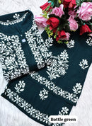 Rayon Co ord with beautiful work - Chikankari official