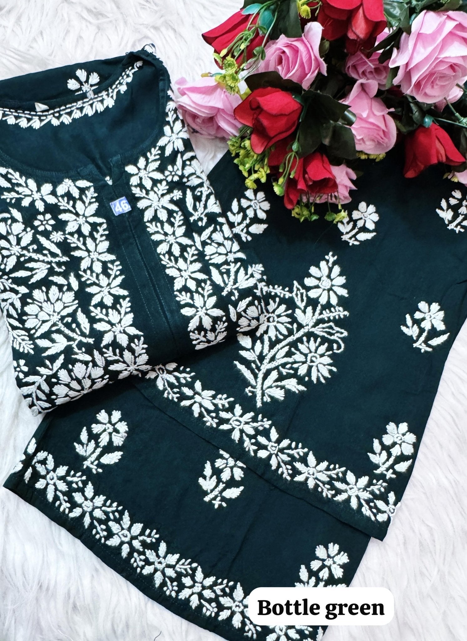 Rayon Co ord with beautiful work - Chikankari official