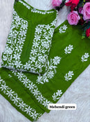 Rayon Co ord with beautiful work - Chikankari official