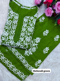 Rayon Co ord with beautiful work - Chikankari official