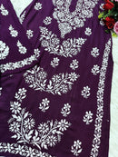 Rayon Co ord with beautiful work - Chikankari official