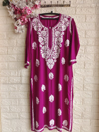Rayon comfort Premium Designed Kurta - Chikankari official