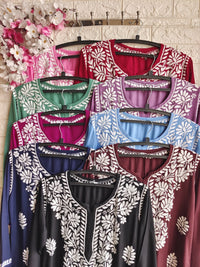 Rayon comfort Premium Designed Kurta - Chikankari official
