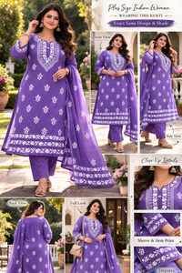 Rayon Comfy Plus Sizes Kurti Sets 50 To 66 Sizes - Chikankari official