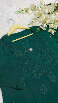 Rayon Comfy Short top for Everyday fit - Chikankari official